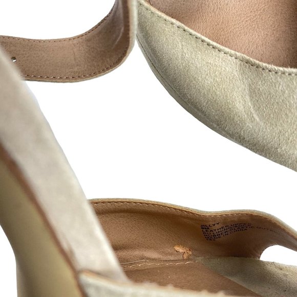 Steve Madden Jillyy Platform Sandals Size 9 Blush Suede Peep Toe Chunky Heel 90s - Picture 6 of 11